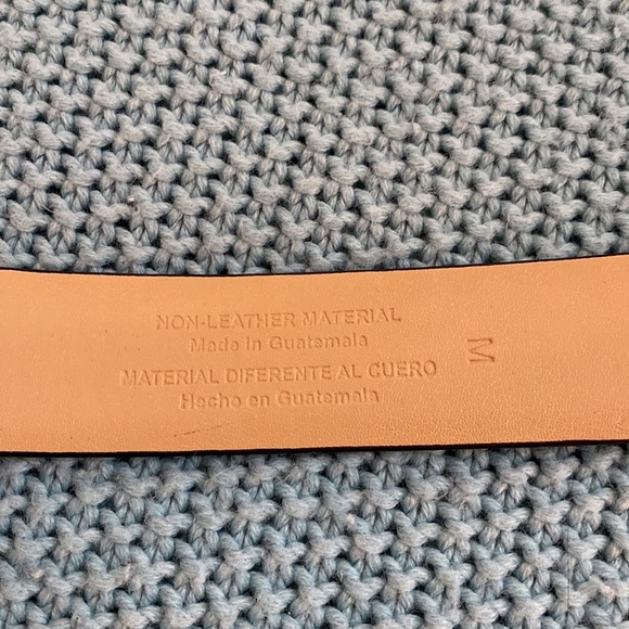 Faux leather me s black belt M 32-34 - Picture 3 of 6